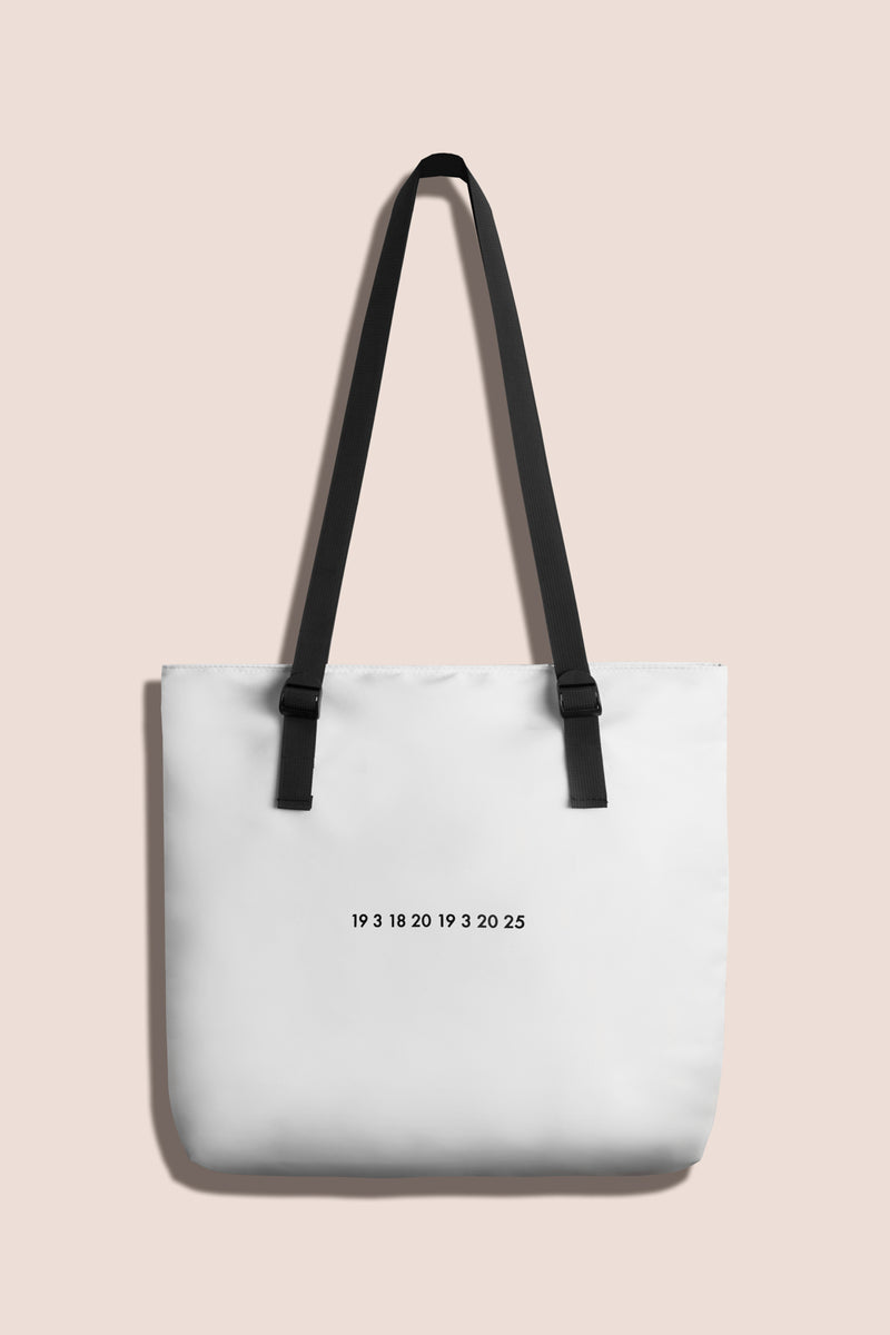 ★BADBLOOD★ BAD Logo Nylon Shopper Bag White Badblood Bag – BBGSHOPHK