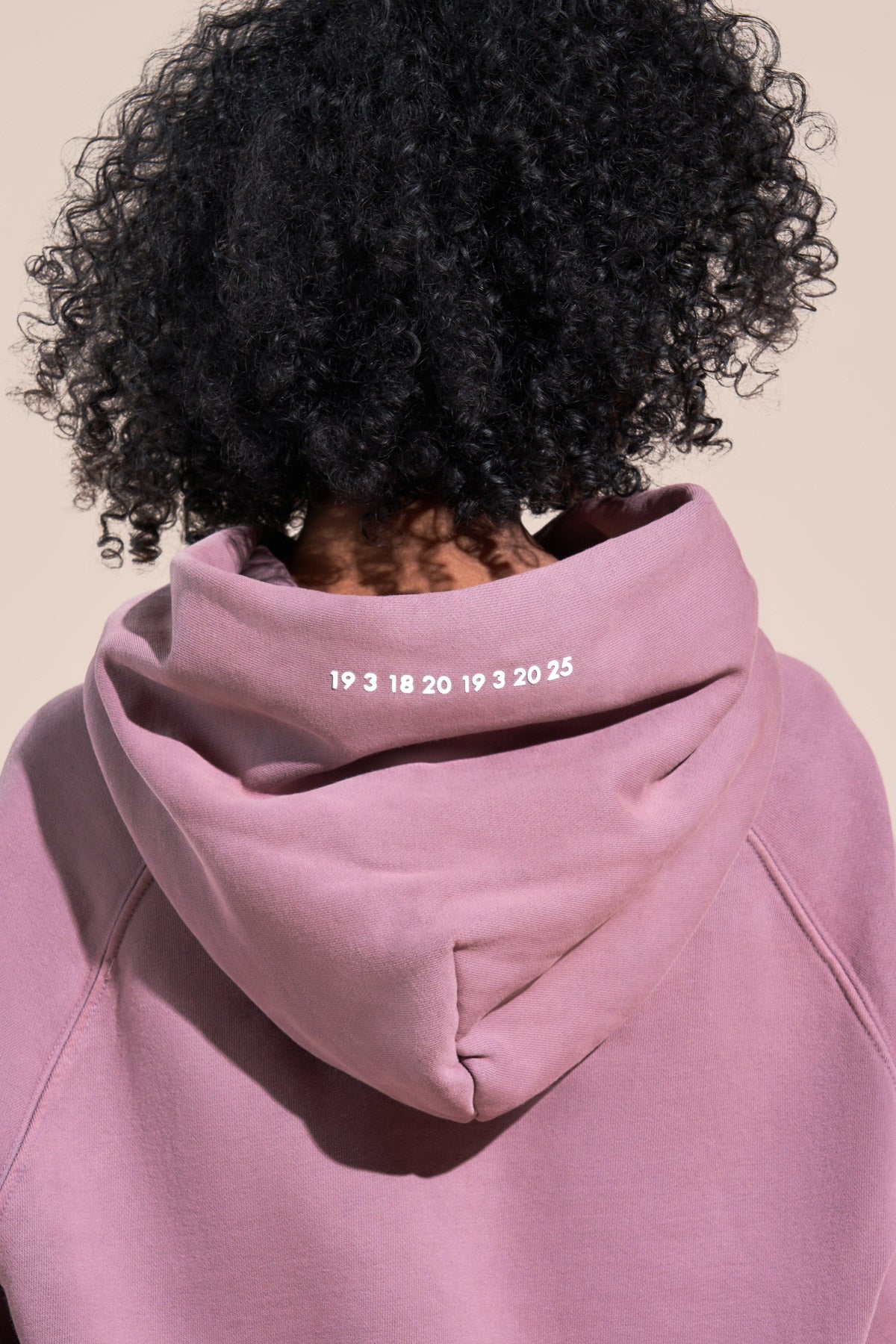 encino article 6 logo raglan hoodie mauve