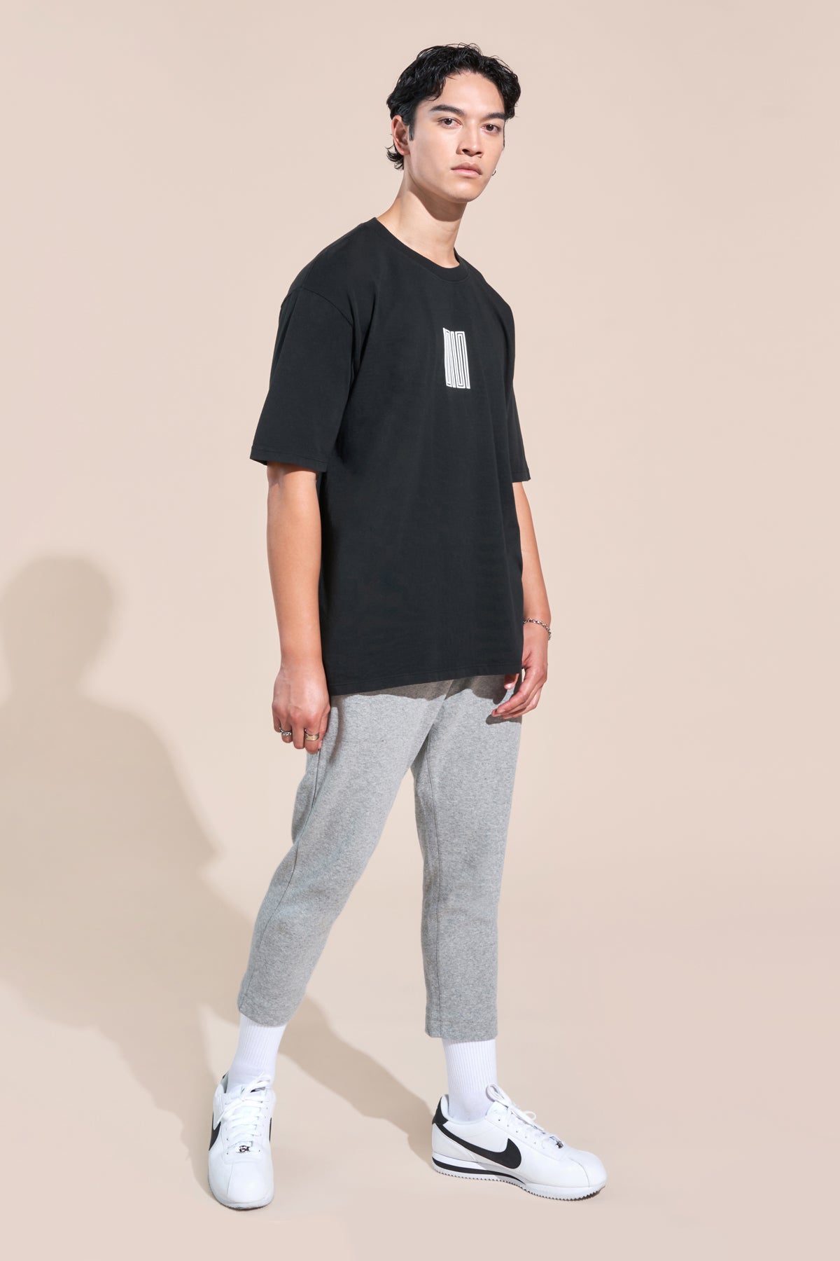 dover article 3 cropped pants heather grey
