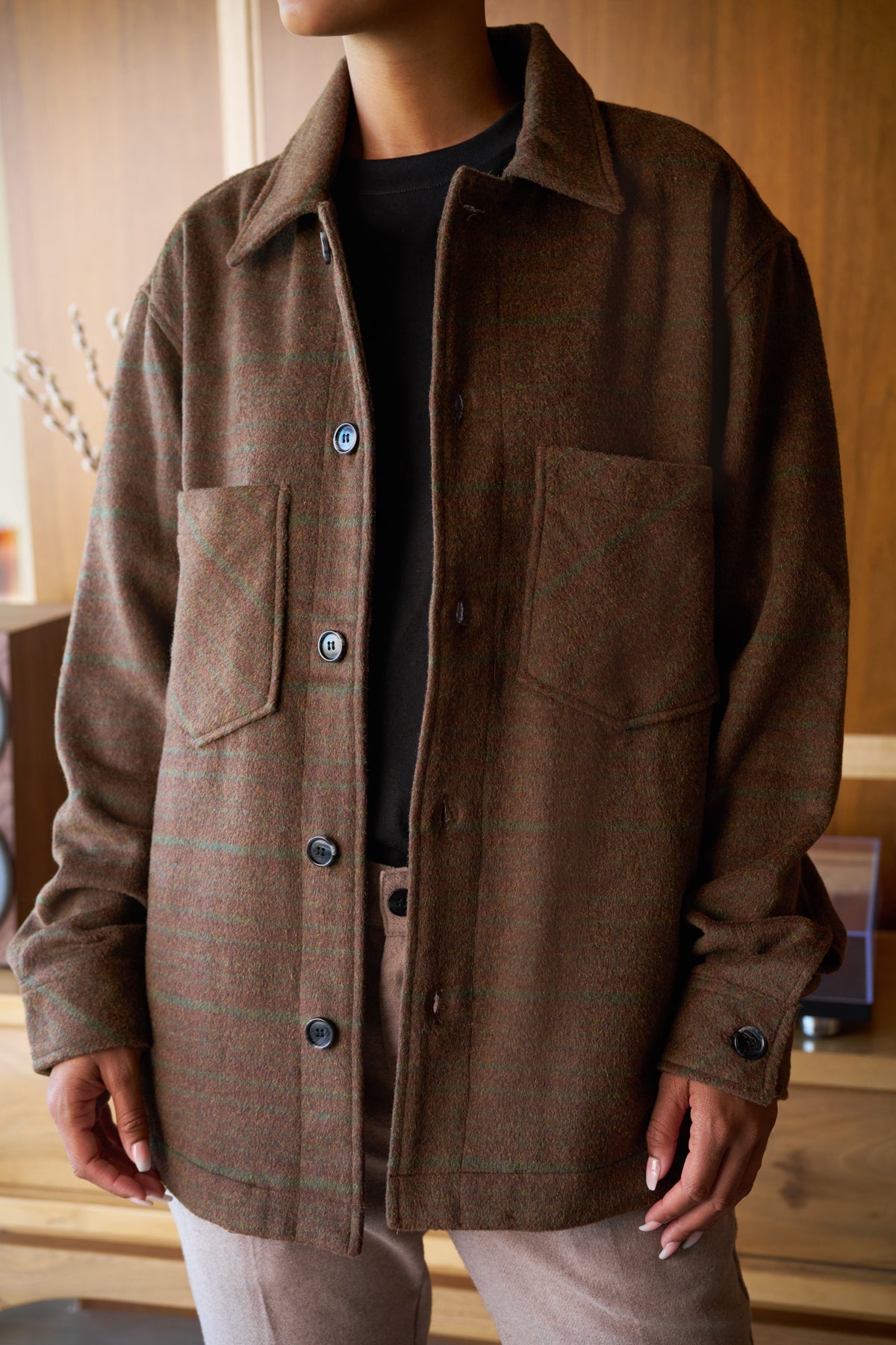 balboa article 5 shirt jacket brown