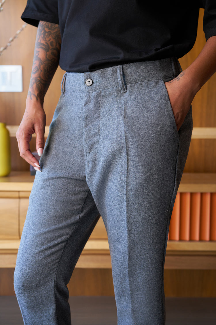 wesley article 3 cropped trousers charcoal