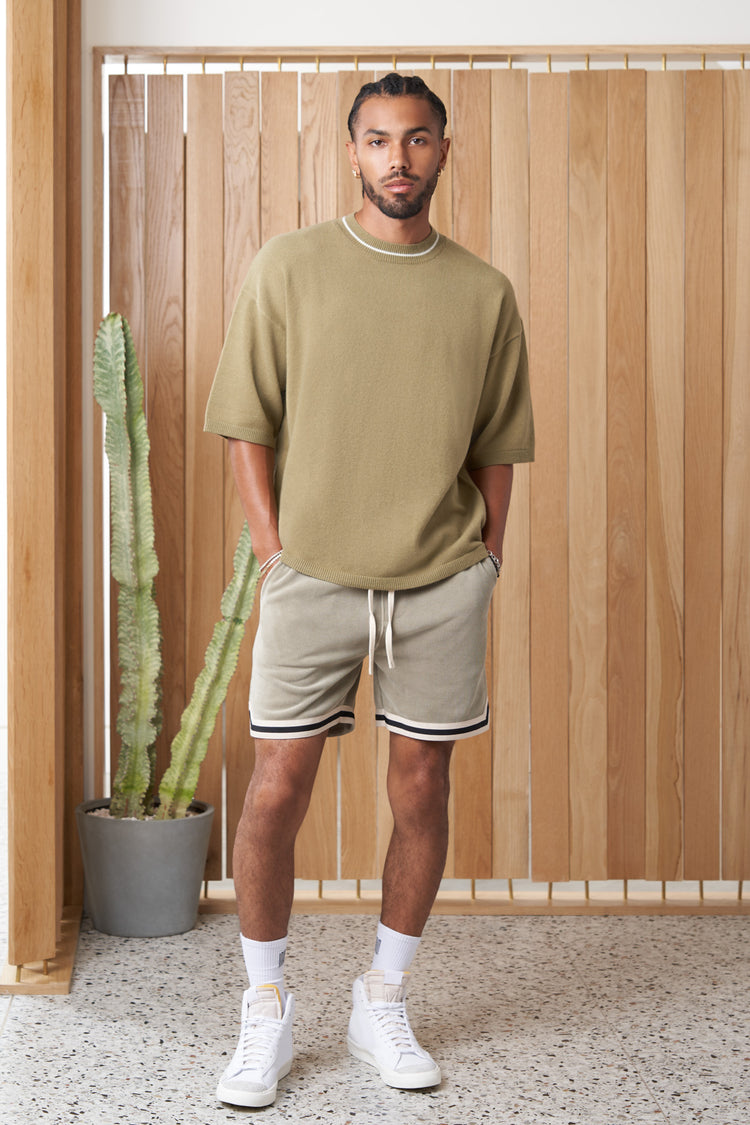 beckett article 3 corduroy shorts sage