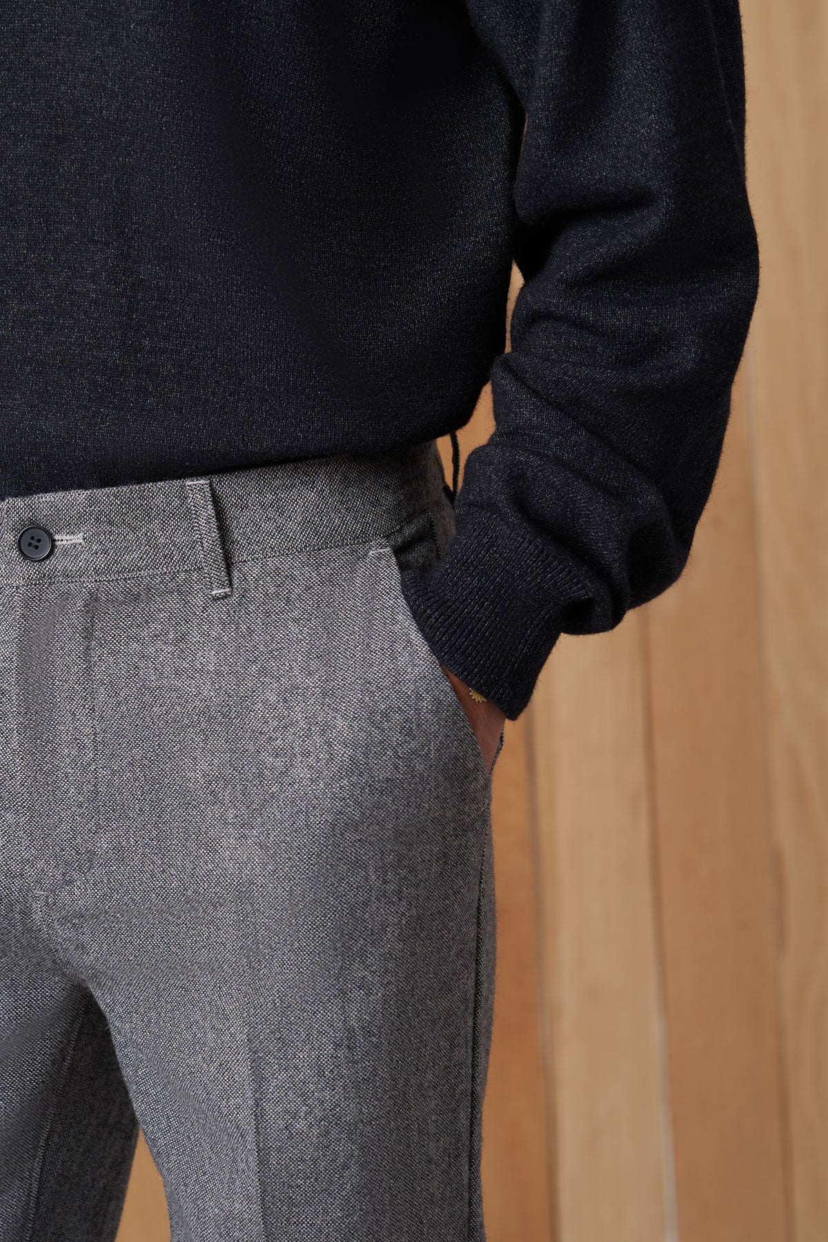 dempsey article 3 cropped trousers grey