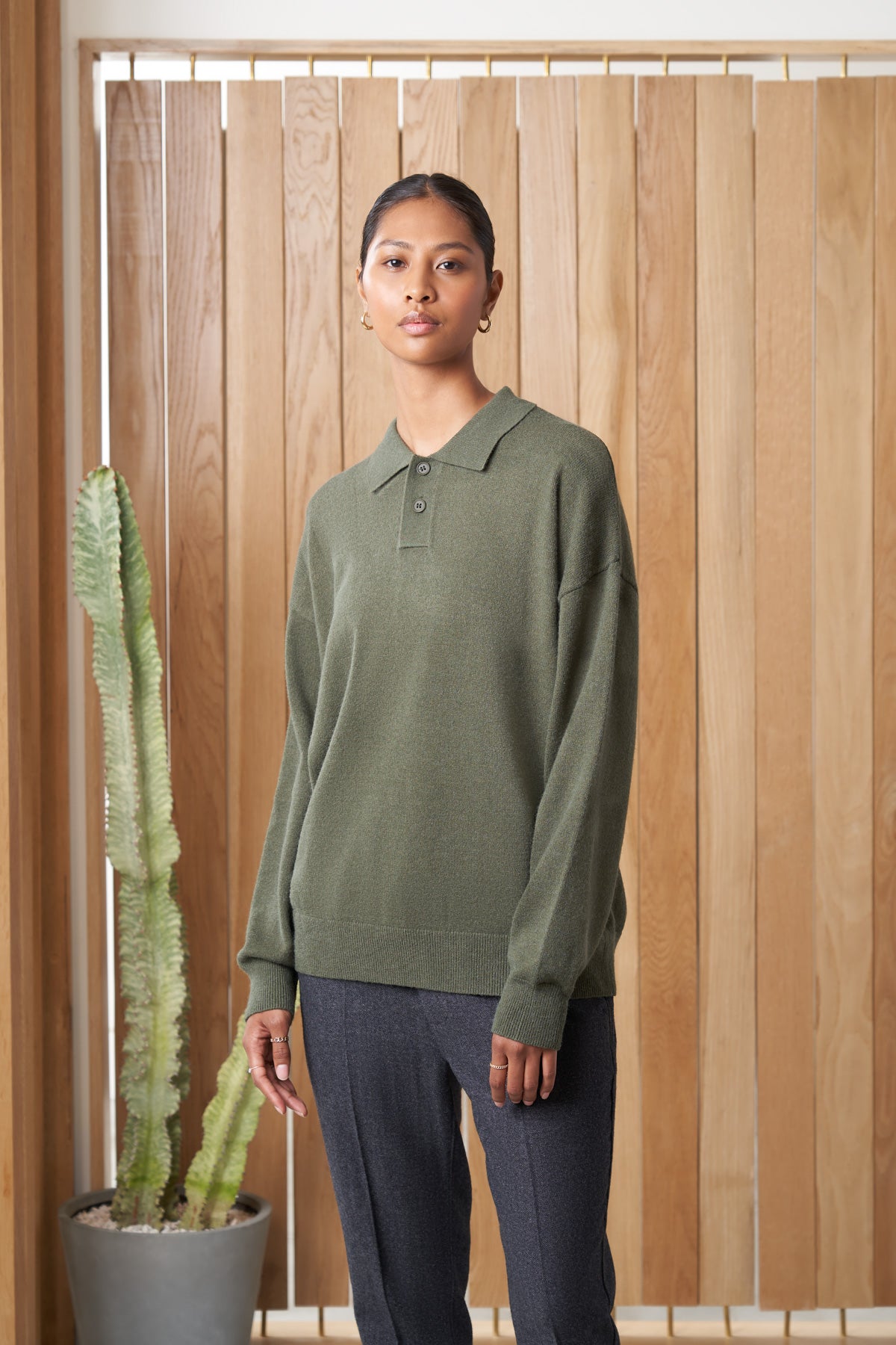 jamieson article 6 knit polo hunter green