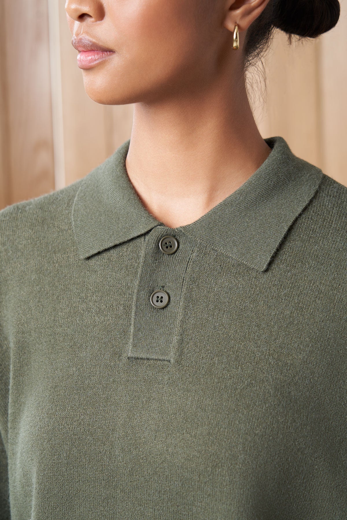 jamieson article 6 knit polo hunter green