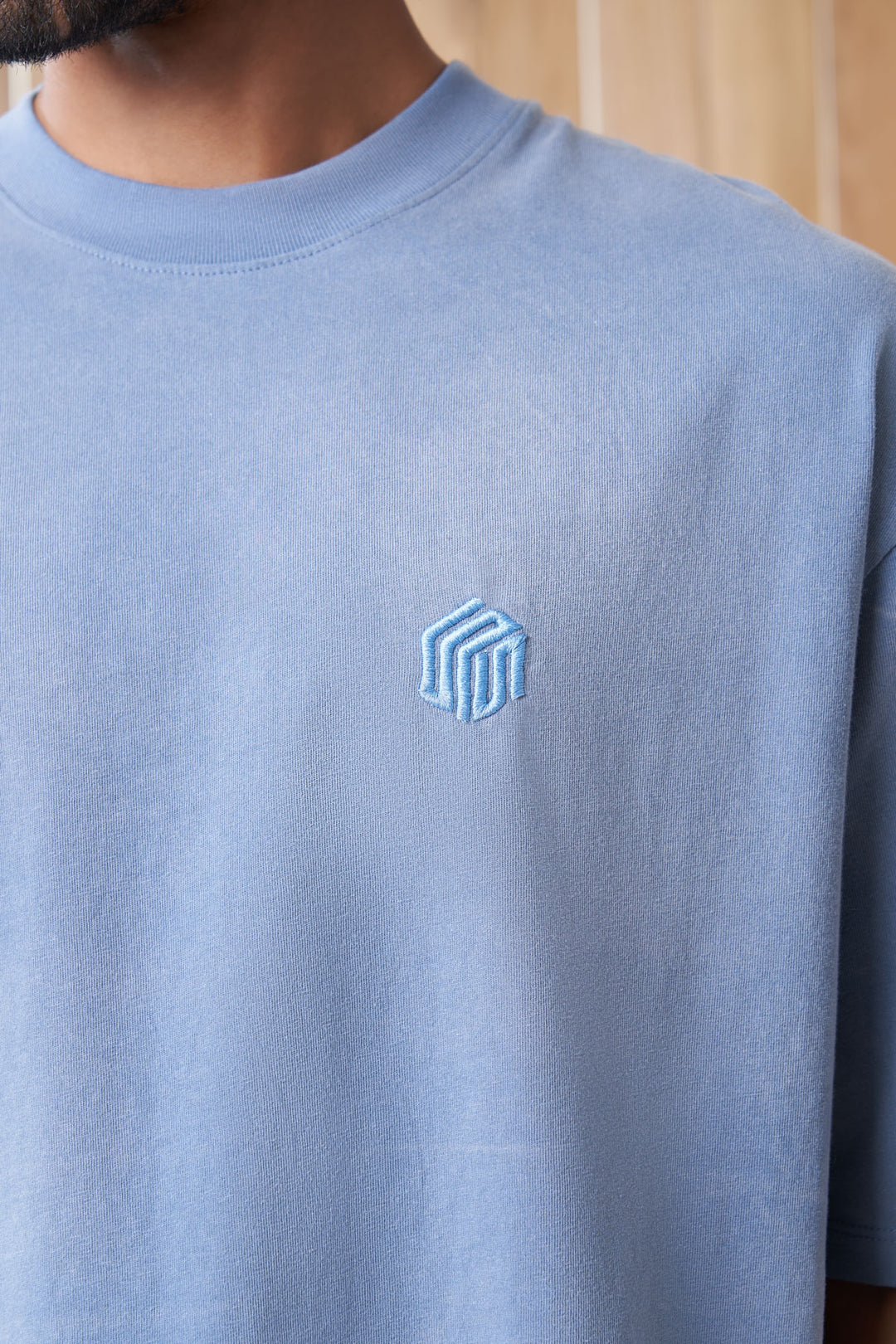 hillgrove article 1 cube logo tee powder blue