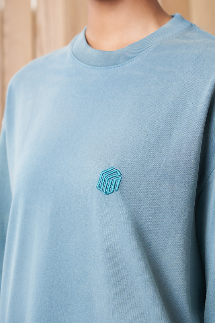 hillgrove article 1 cube logo tee vintage teal