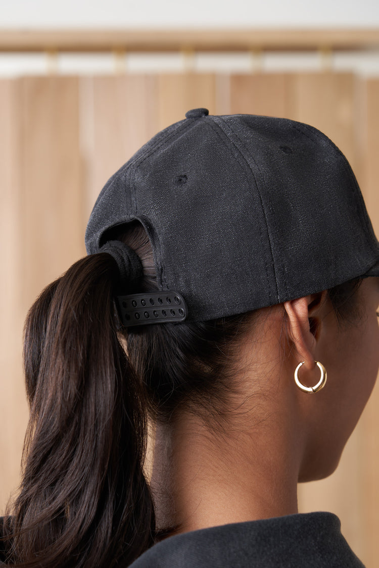 fairview article 7 denim cube logo hat black