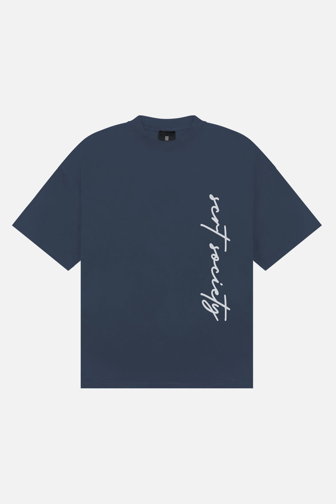 parkside article 1 script tee vintage cobalt