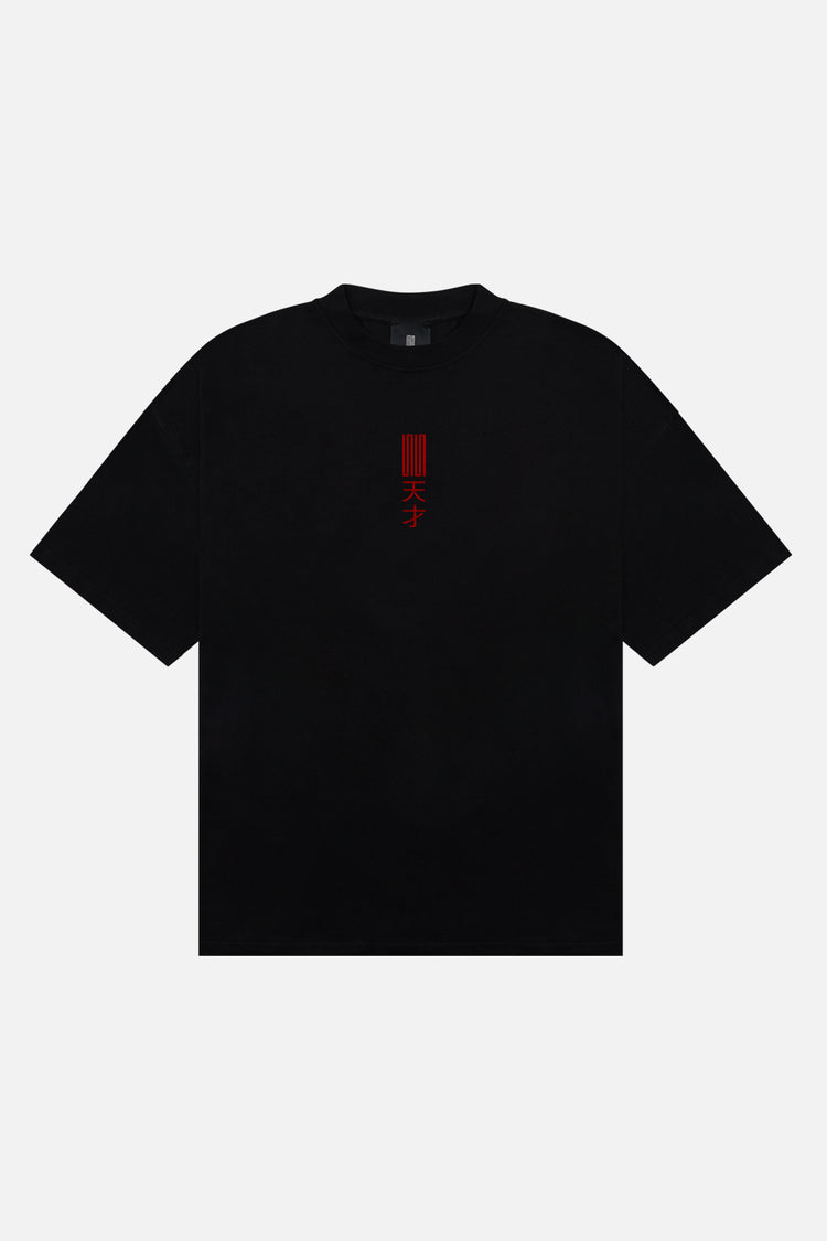 scrt genius koi oversized tee black