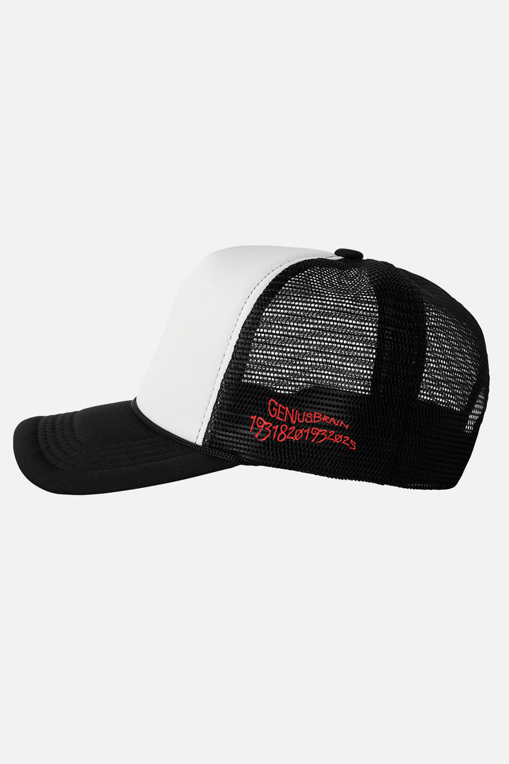scrt genius logo trucker hat