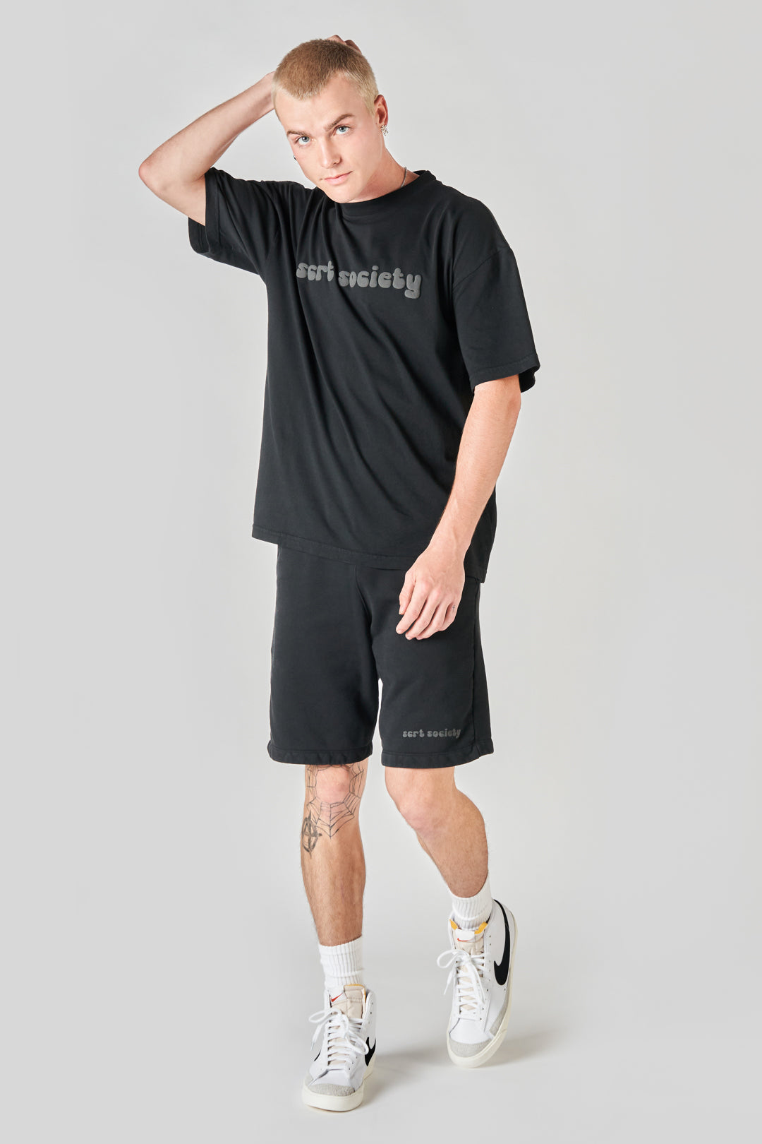 fairfax article 6 puff shorts black