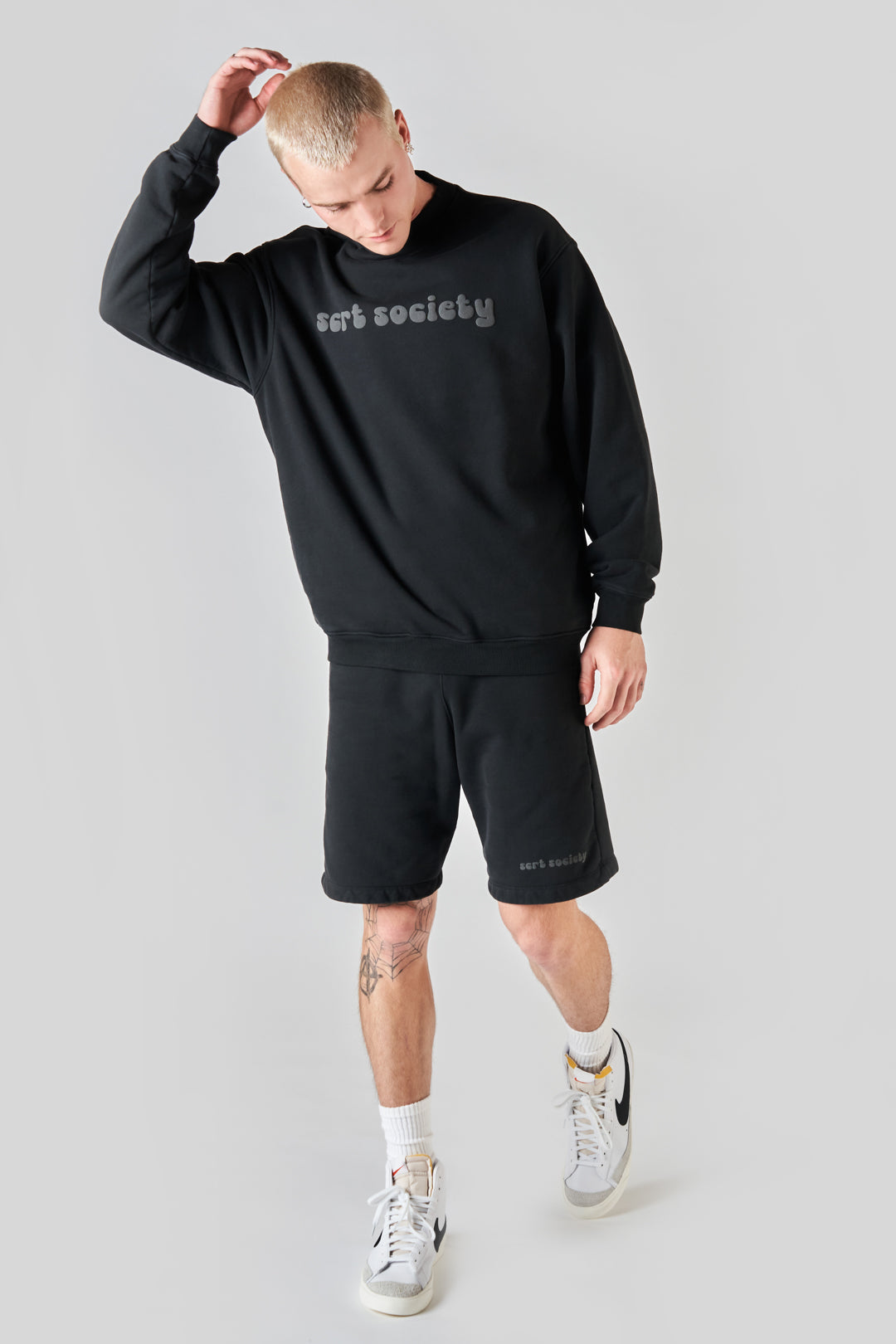 fairfax article 6 puff sweater black