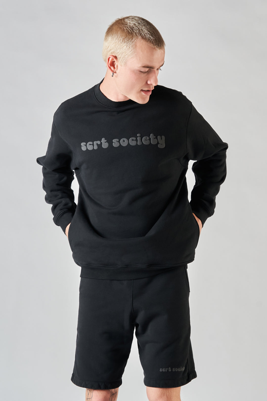 fairfax article 6 puff sweater black