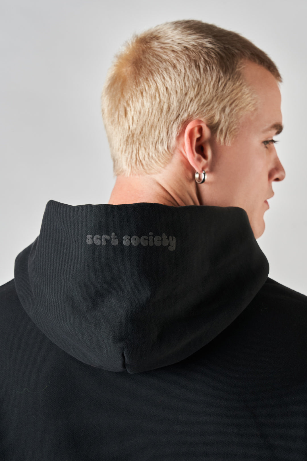 fairfax article 6 puff hoodie black