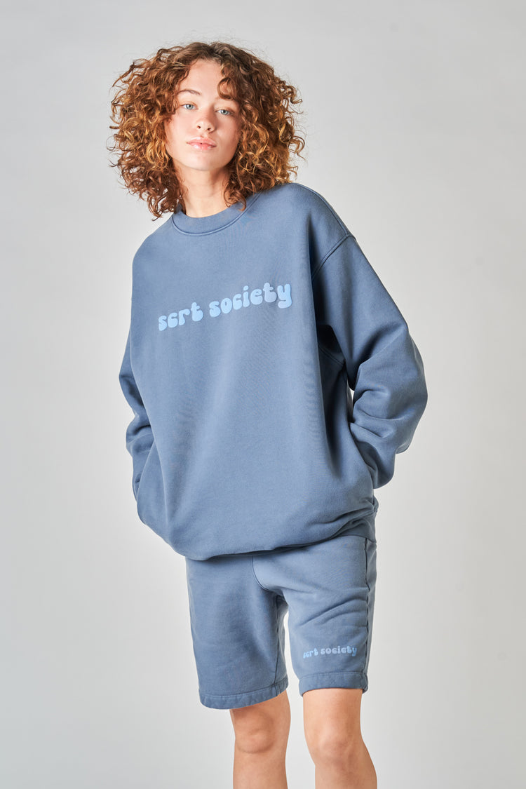 fairfax article 6 puff sweater slate