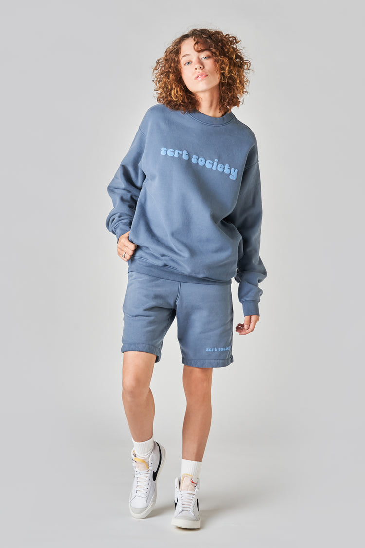 fairfax article 6 puff sweater slate