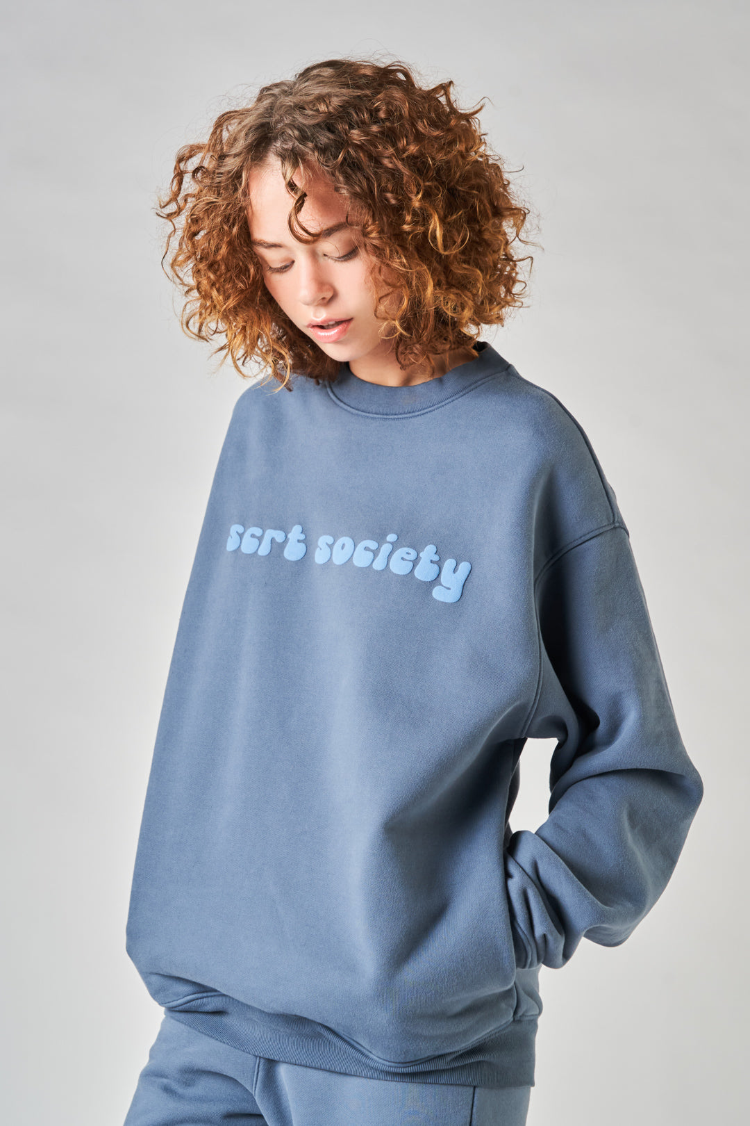 fairfax article 6 puff sweater slate