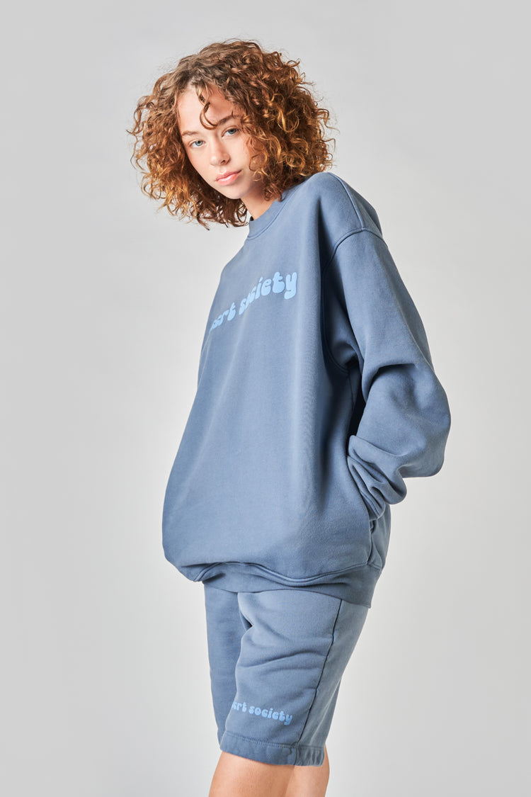 fairfax article 6 puff sweater slate