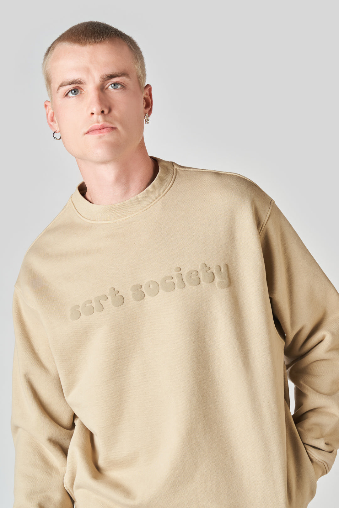 fairfax article 6 puff sweater sand