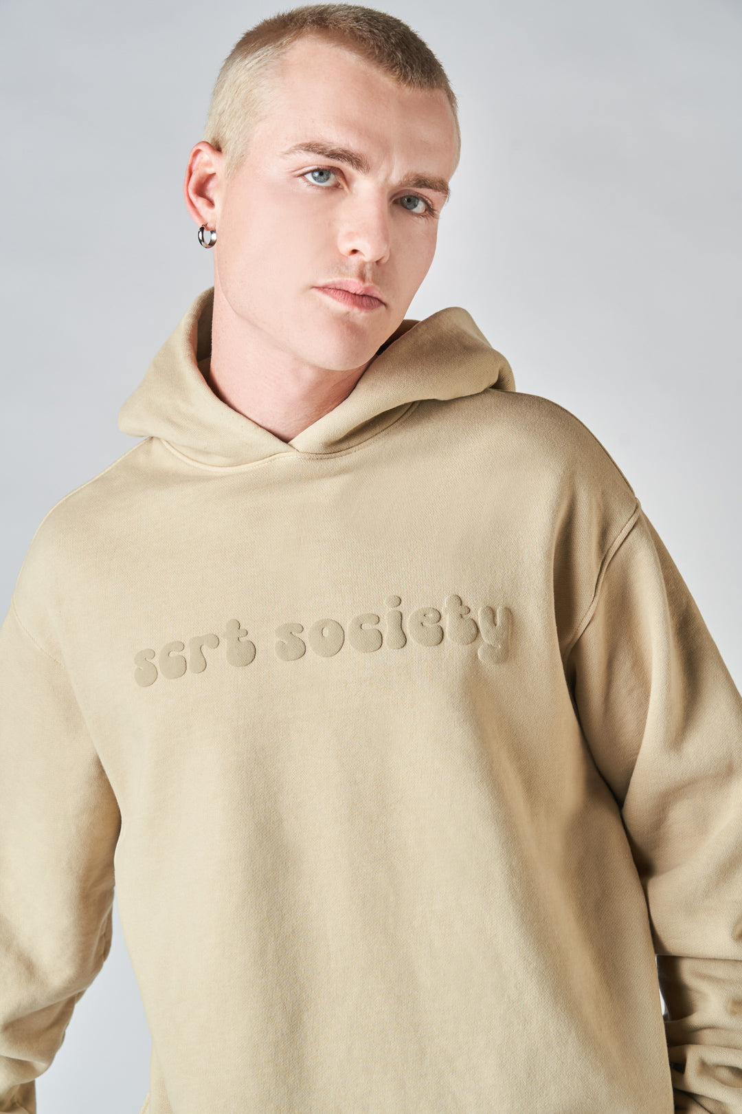 fairfax article 6 puff hoodie sand