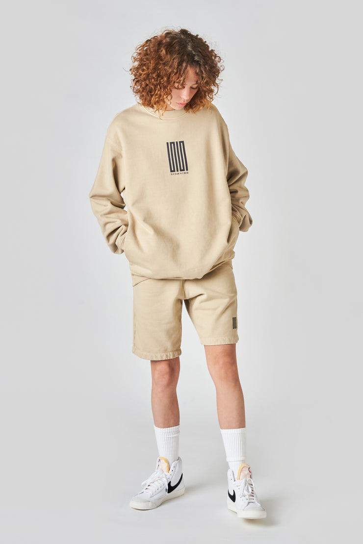 pacific article 6 logo sweater sand