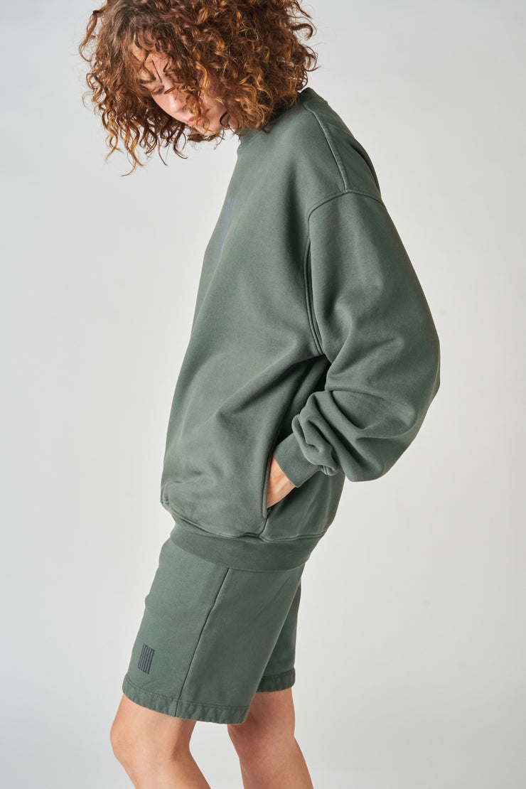 pacific article 6 logo sweater sage