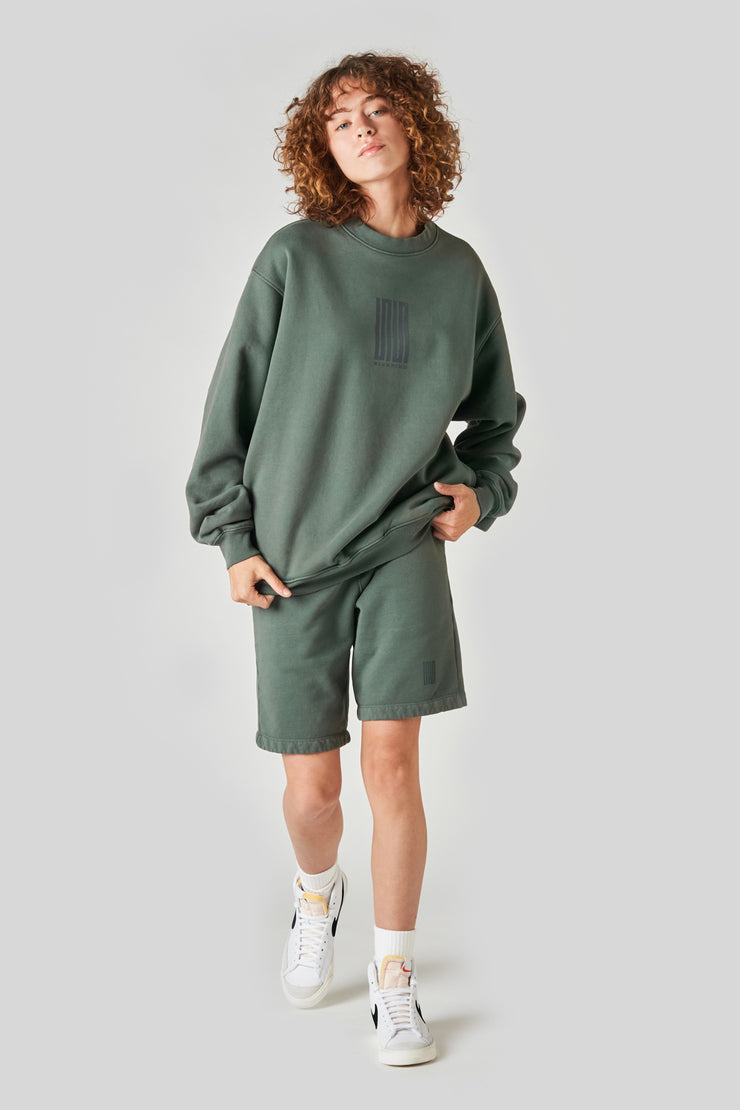 pacific article 6 logo sweater sage