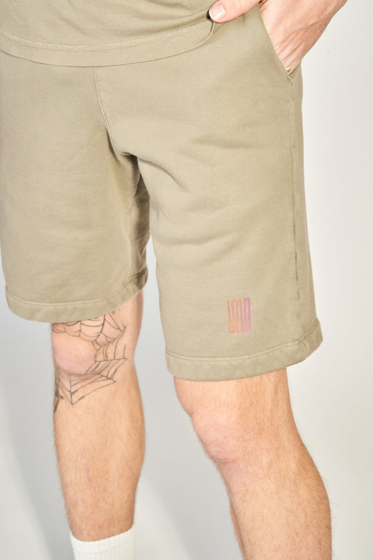 pacific article 6 logo shorts taupe