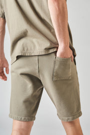 pacific article 6 logo shorts taupe