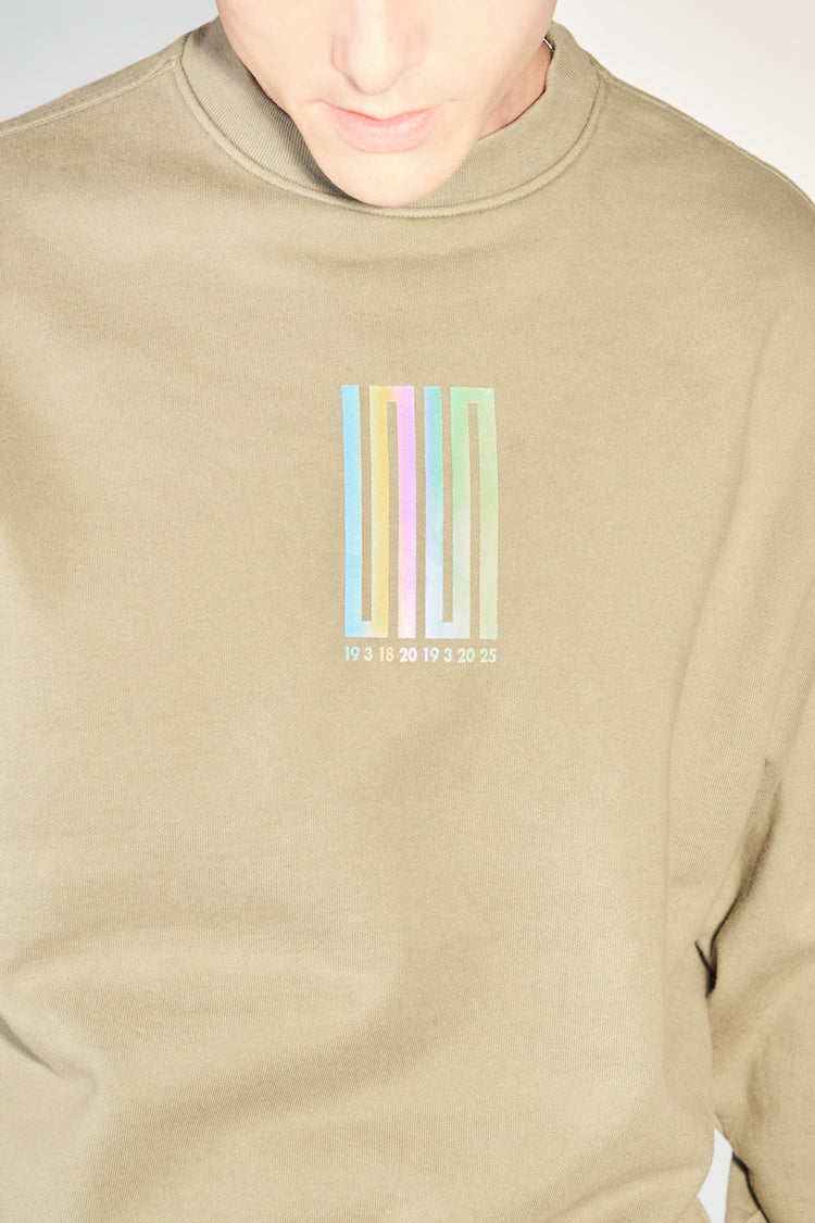 pacific article 6 logo sweater taupe