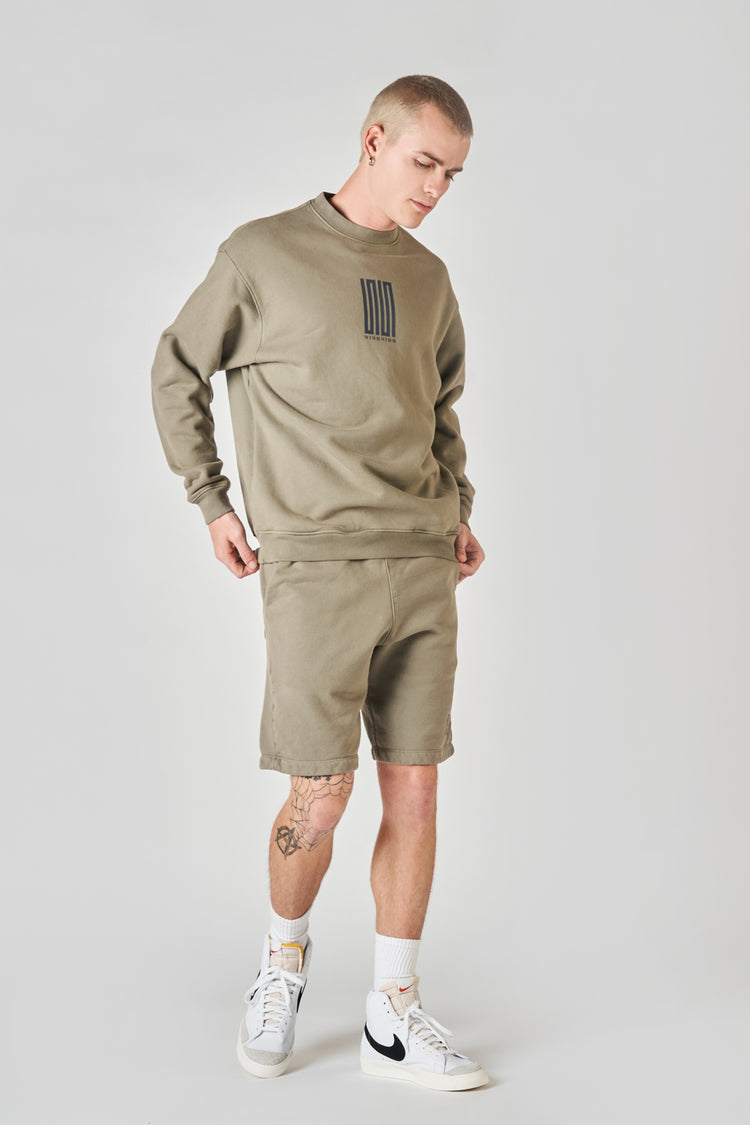 pacific article 6 logo sweater taupe