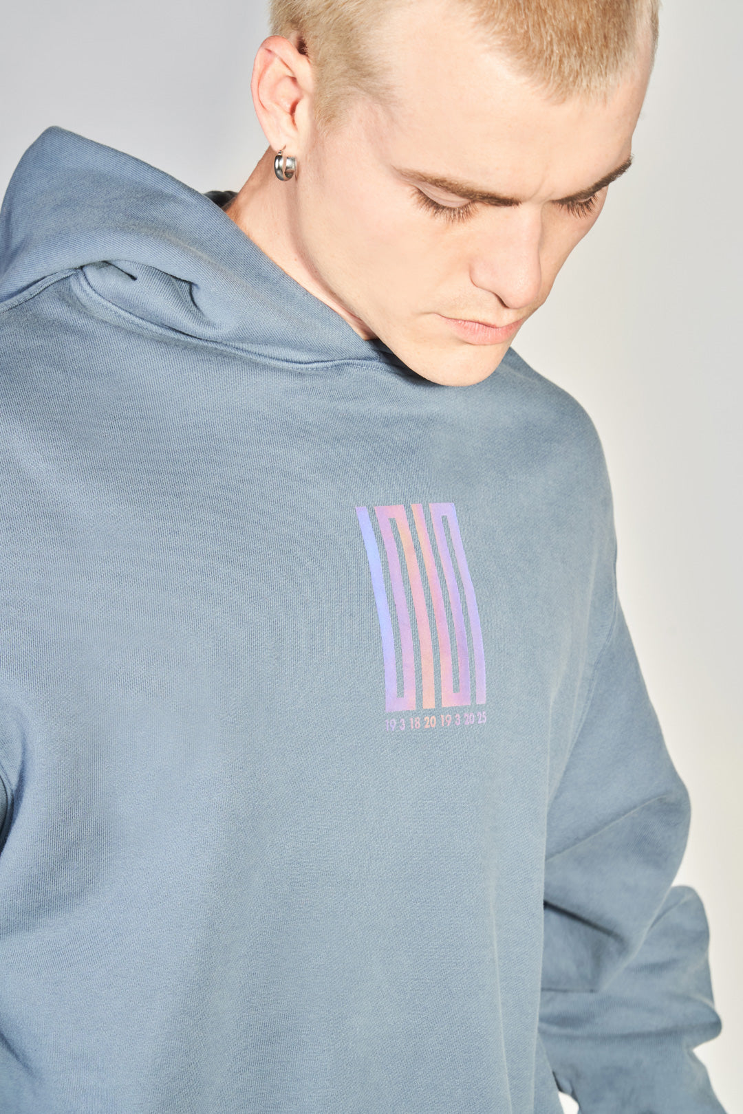 pacific article 6 logo hoodie slate
