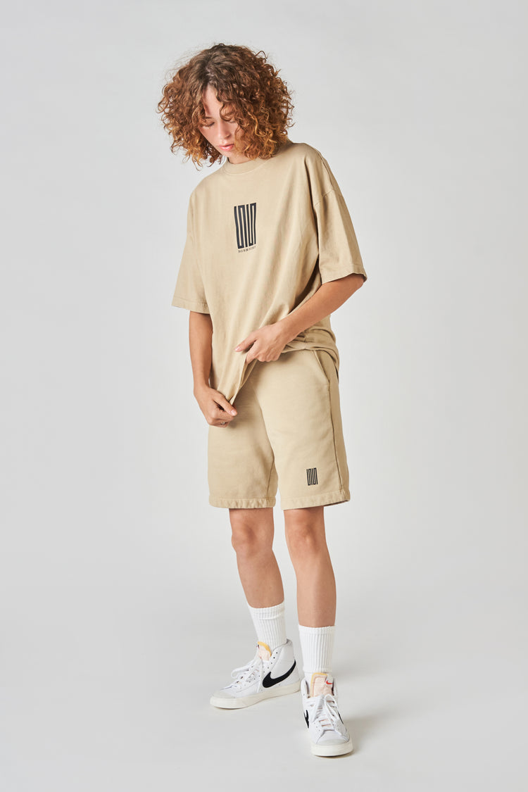 pacific article 6 logo shorts sand