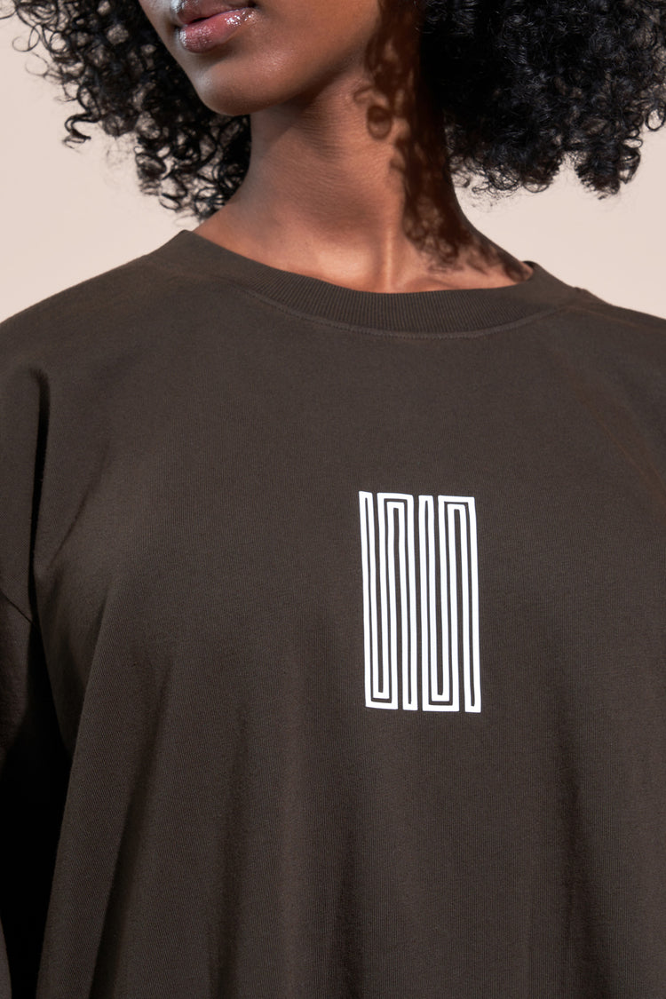 encino article 1 logo tee brown