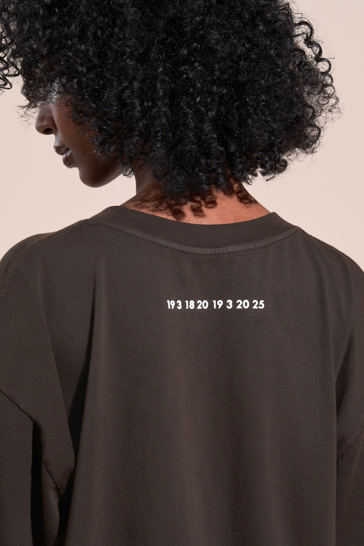 encino article 1 logo tee brown
