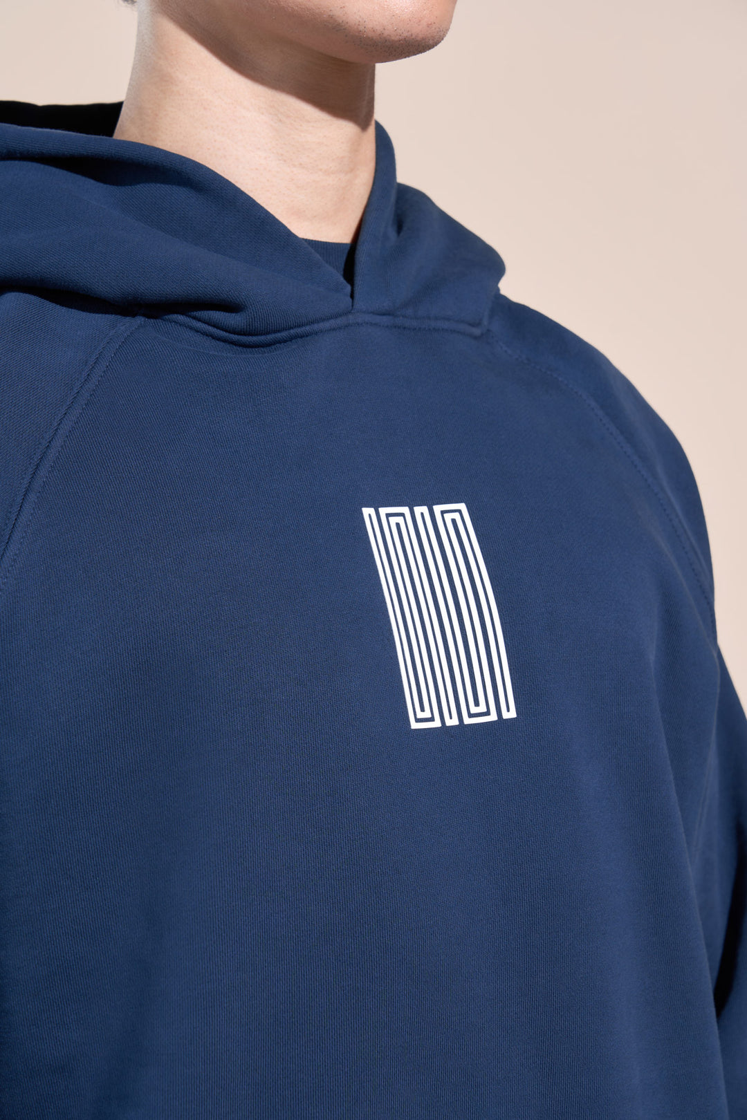 encino article 6 logo raglan hoodie midnight
