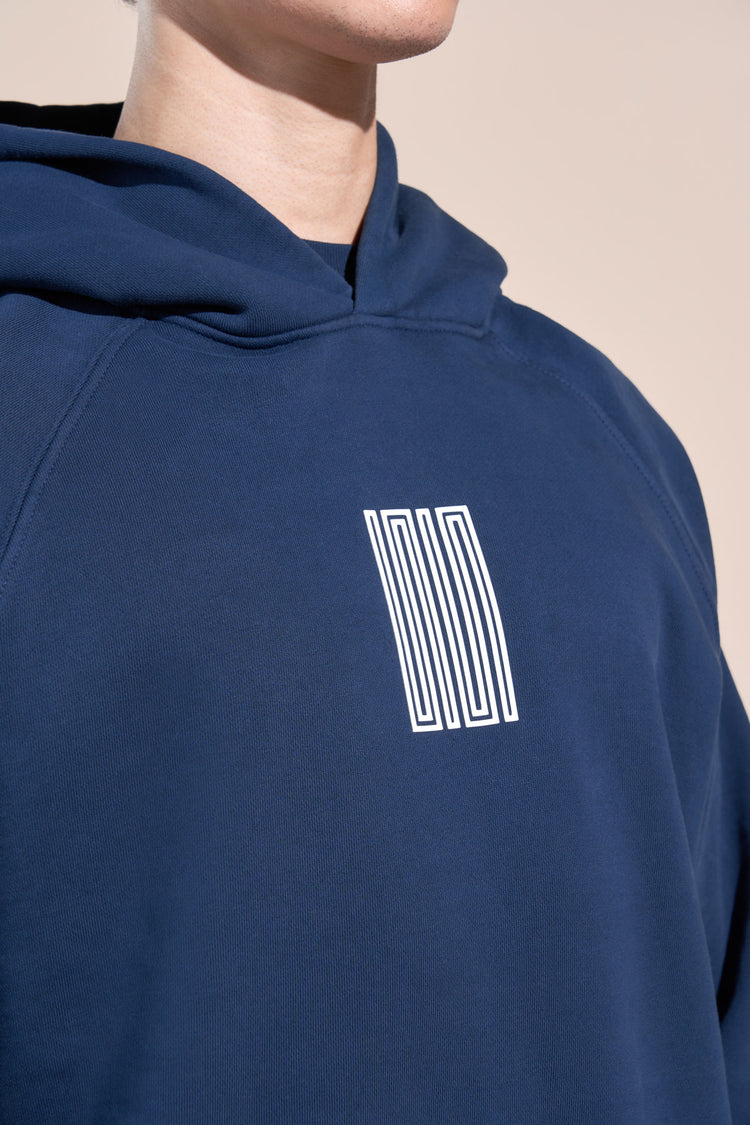 encino article 6 logo raglan hoodie midnight