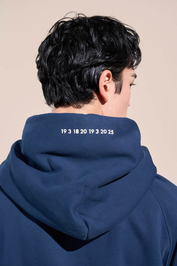 encino article 6 logo raglan hoodie midnight