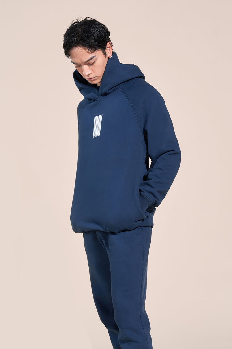 encino article 6 logo raglan hoodie midnight