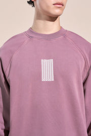 encino article 6 logo raglan sweatshirt mauve