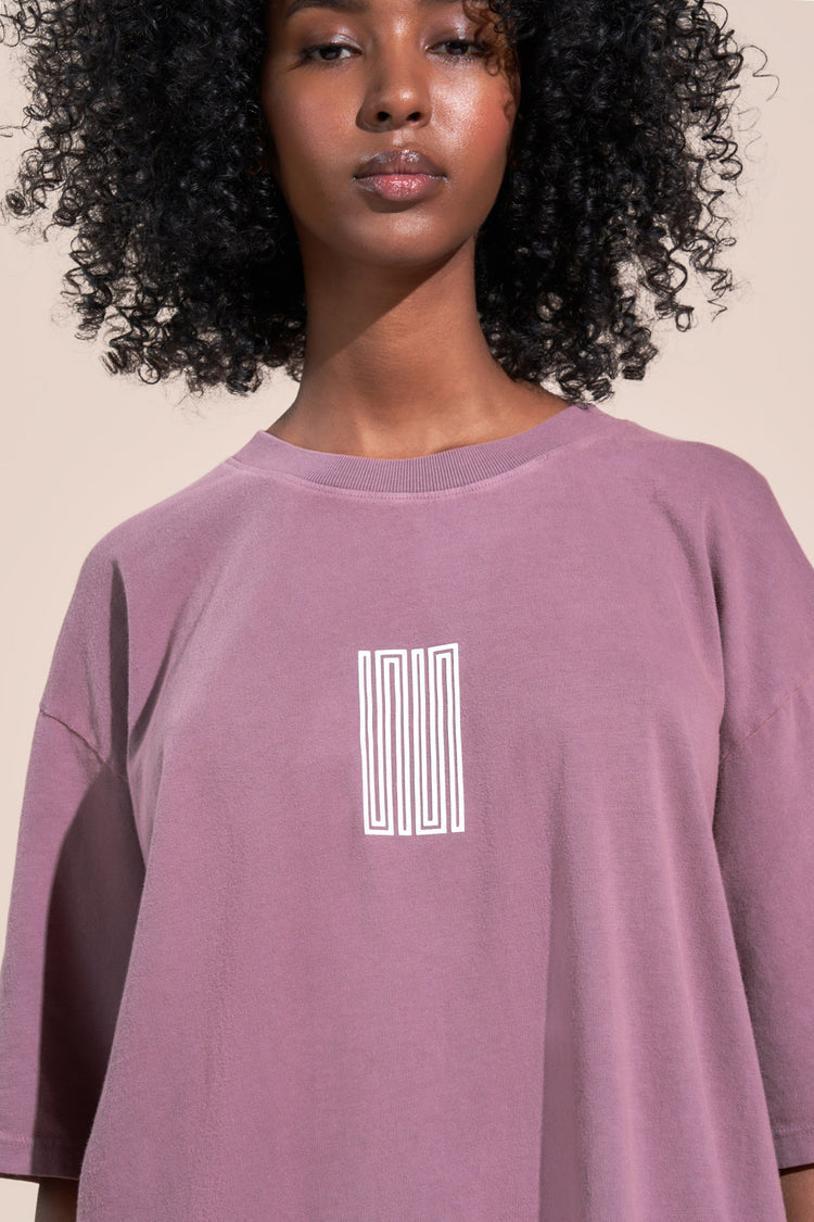 encino article 1 logo tee mauve