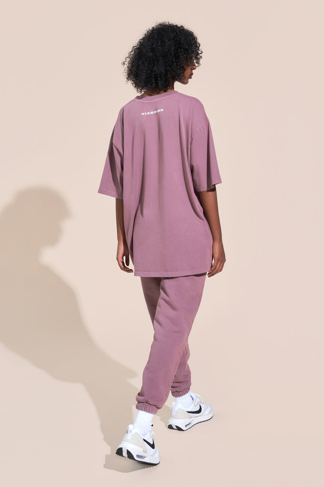 hadley article 3 numbers sweatpants mauve