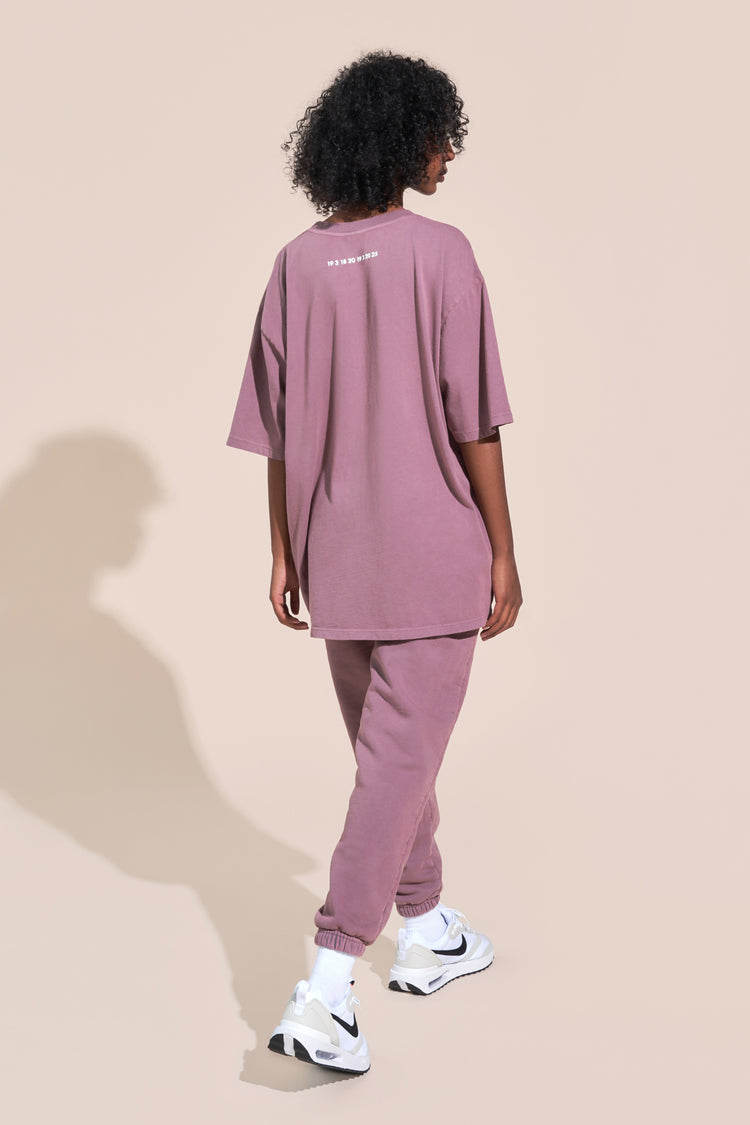 hadley article 3 numbers sweatpants mauve