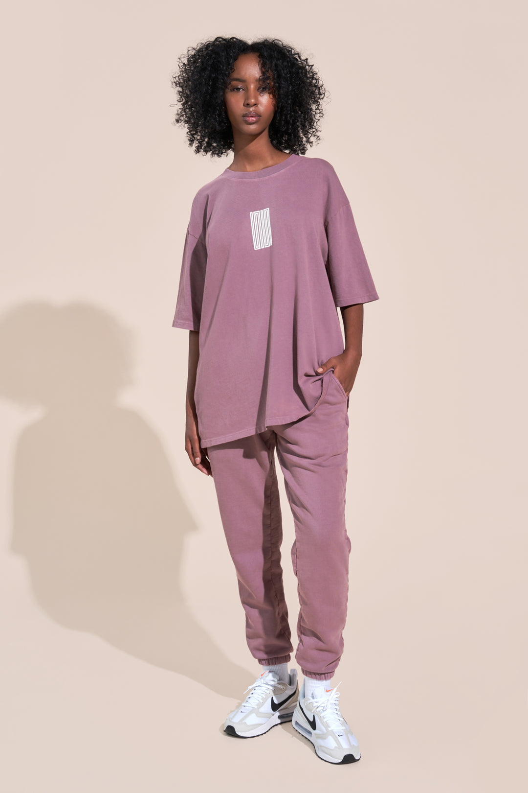 hadley article 3 numbers sweatpants mauve