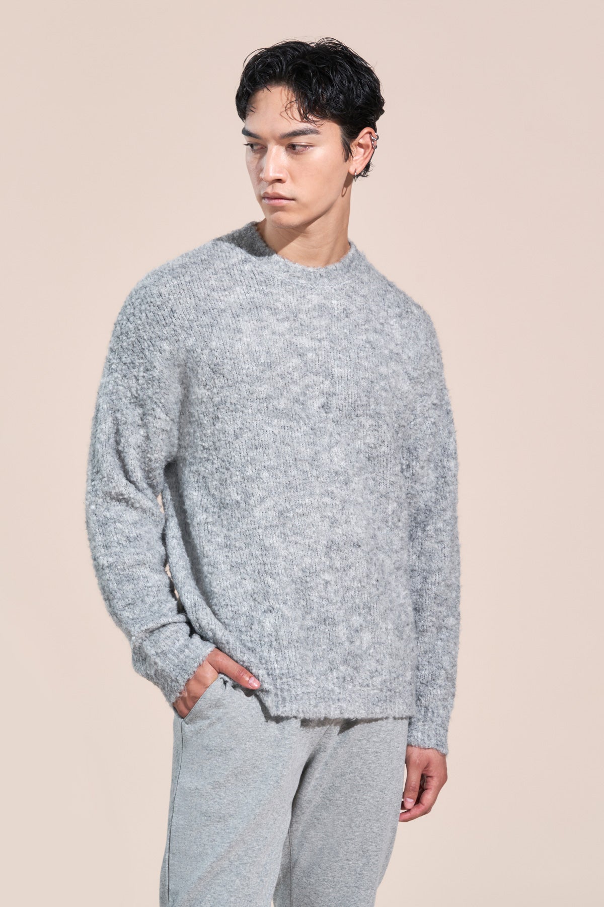 scrt society | kennedy article 6 knit boucle sweater