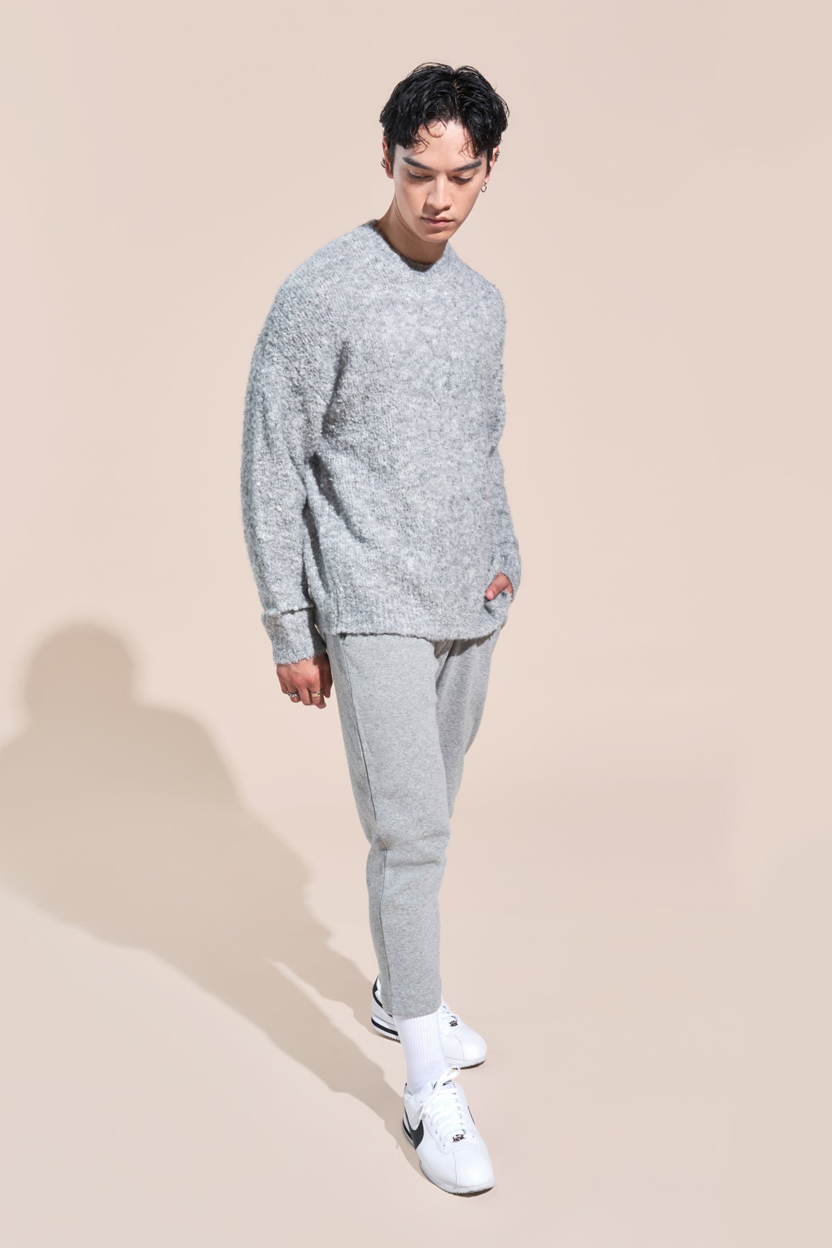 scrt society | kennedy article 6 knit boucle sweater