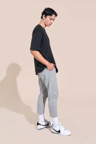 dover article 3 cropped pants heather grey