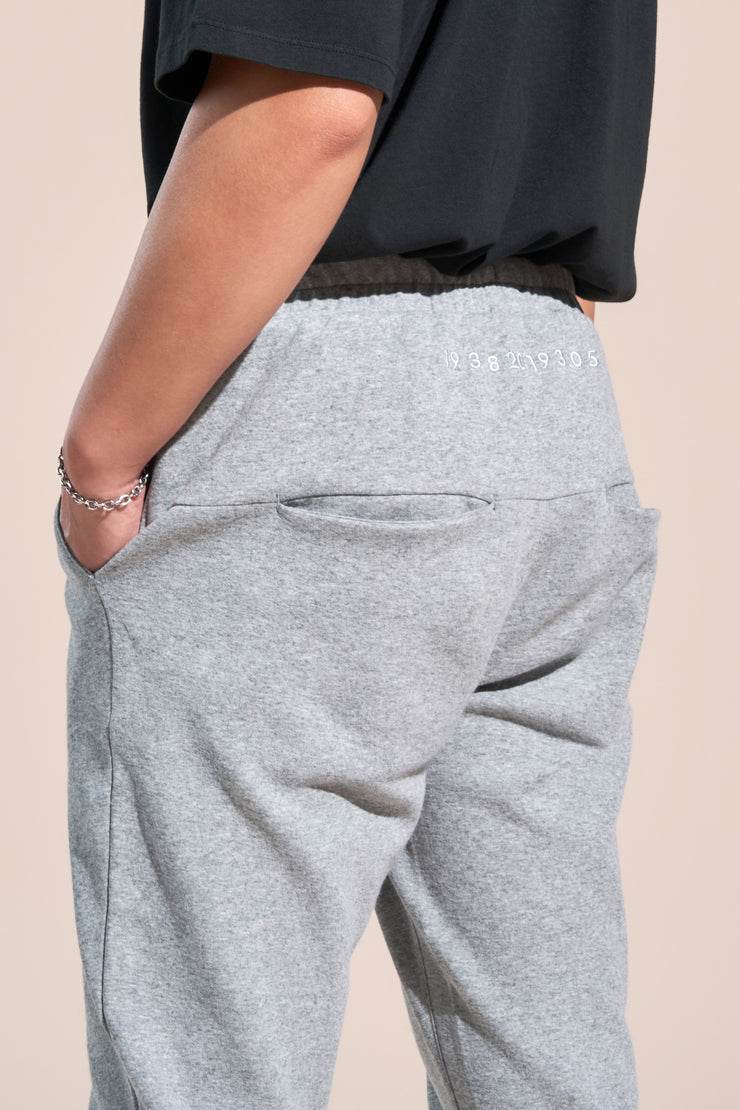dover article 3 cropped pants heather grey
