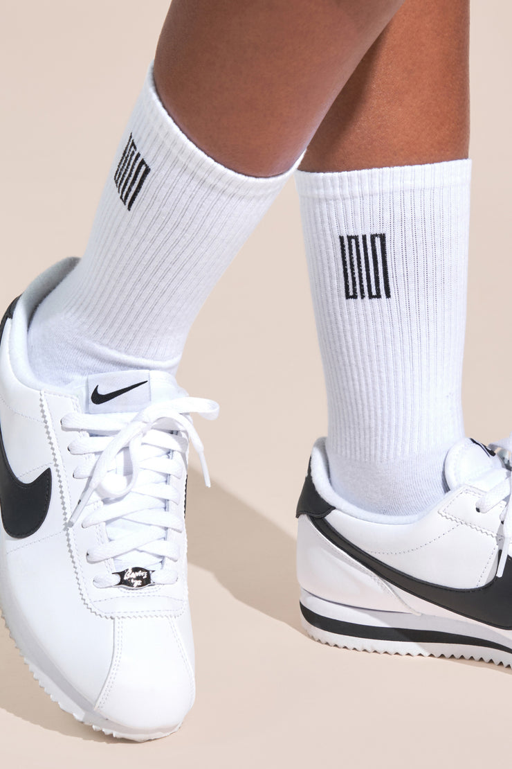 Nike cortez white socks Clearance